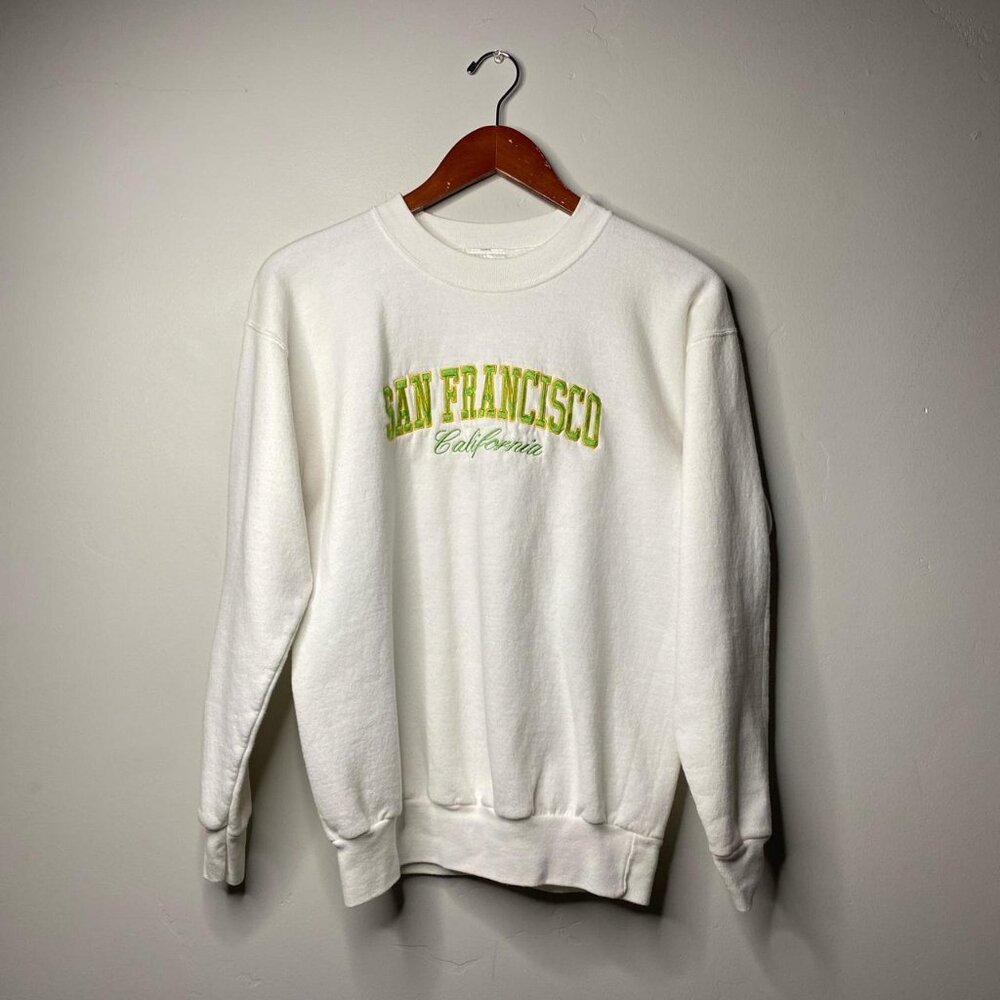 90s vintage white San Francisco, California sweatshirt size small
